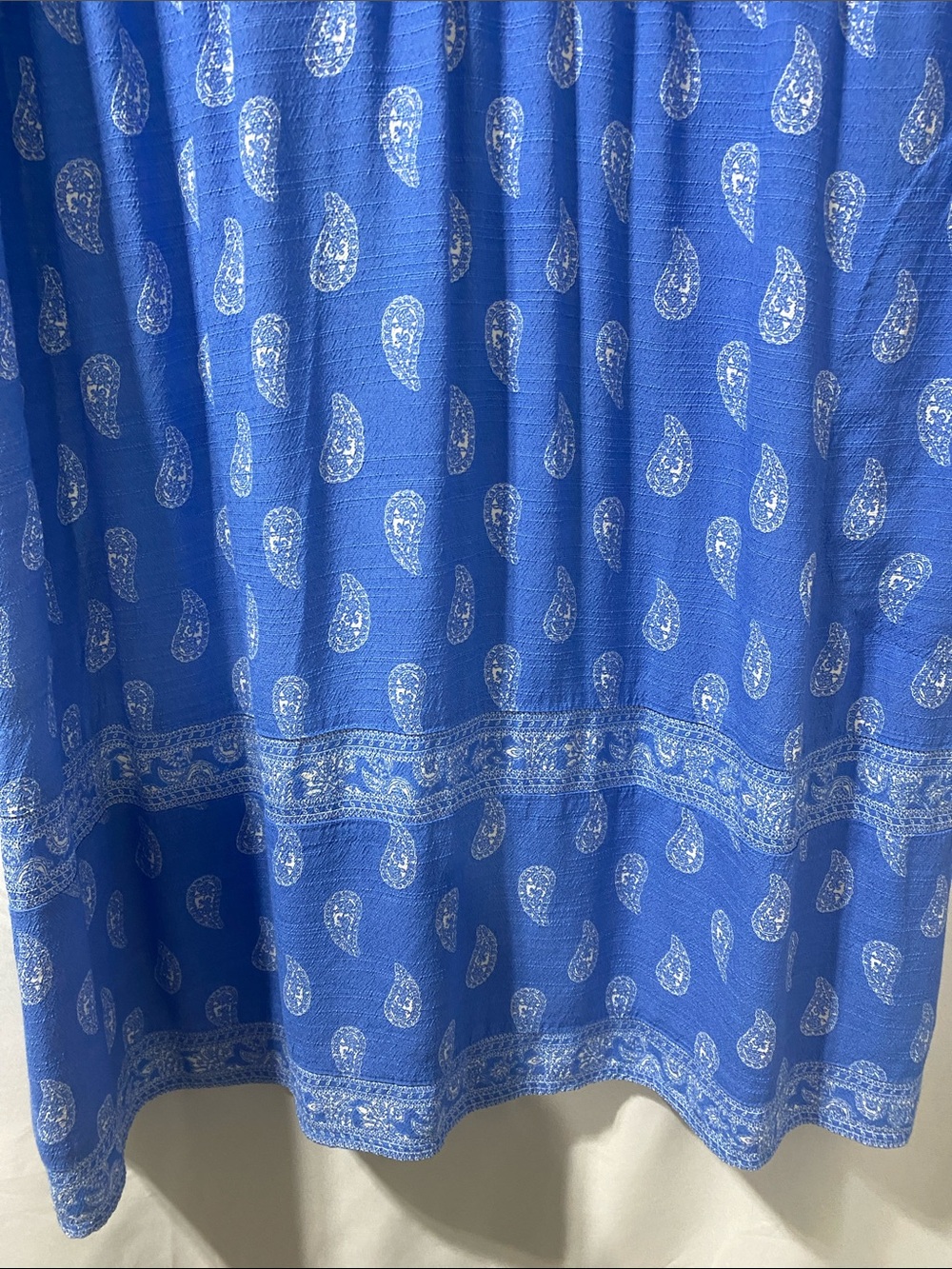 J. Jill Blue Paisley V-Neck Dress - Picture 4 of 10